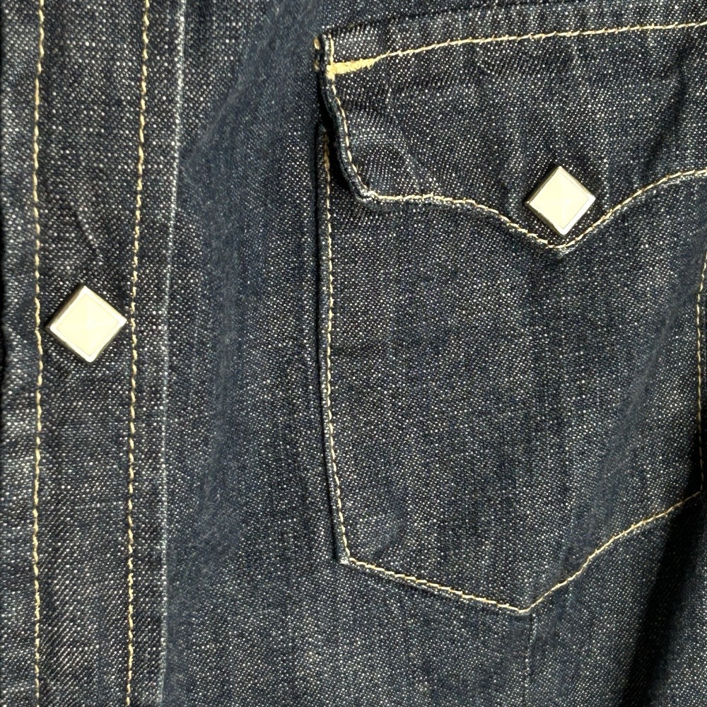 Vintage Lucky Brand Western Shirt Dress S Minimalist‎ Preppy Rodeo Country USA - Picture 5 of 11